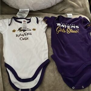 Baby One Piece Set - White and Purple